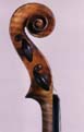 Cesare Candi: violin 1915 - Head side