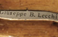 Giuseppe Lecchi 1937 - Label